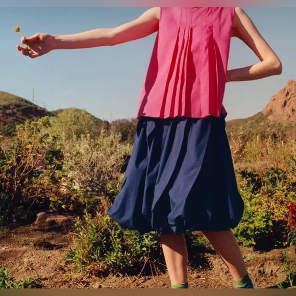 Marni X Uniqlo balloon-shaped navy skirt - RARE -  NWT - Picture 5 of 14